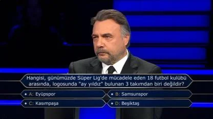 Hangisi, günümüzde Süper Lig'de mücadele eden 18 futbol kulübü arasında, logosunda 'ay yıldız' bulunan 3 takımdan biri değildir?