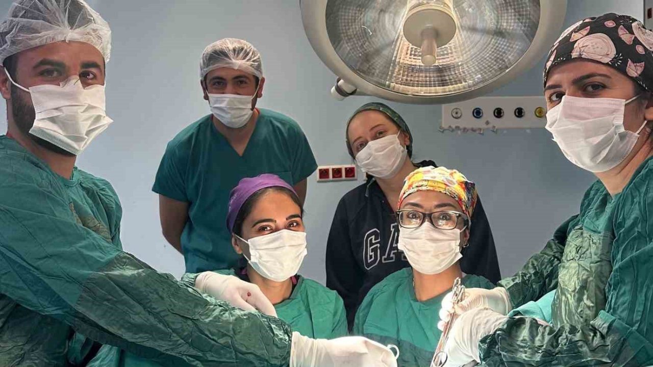 Kağızman Devlet Hastanesi’nde karın kesisi ameliyatı