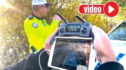 Drone ile trafik denetimi: Kural ihlali yapan 6 sürücüye ceza uygulandı