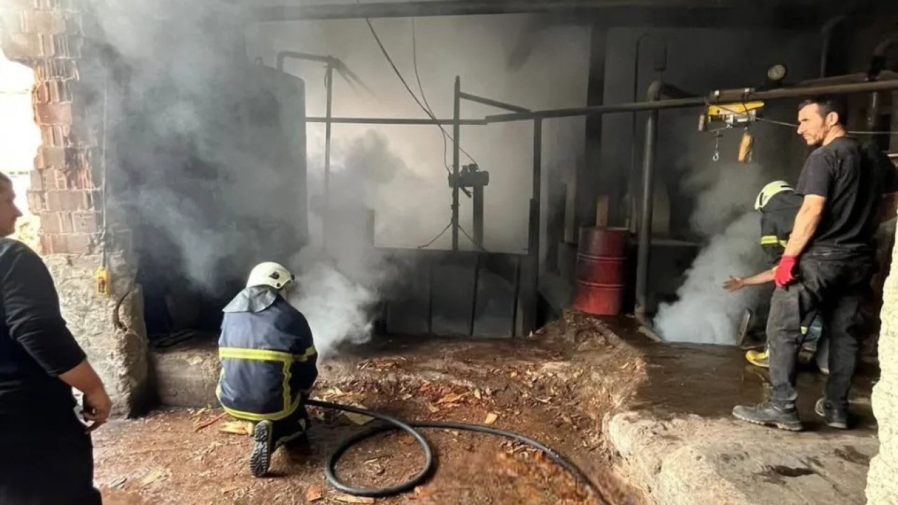 Sinop’ta sanayi sitesinde yangın paniği