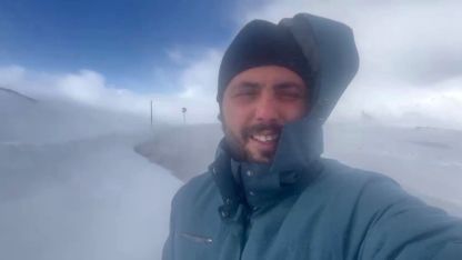 Kar ve tipi Palandöken geçidinde ulaşım aksatıyor