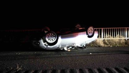 Gümüşhane’de otomobil takla attı: 5 yaralı