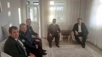 Kaymakam Bayram'dan Kıbrıs gazisine ziyaret