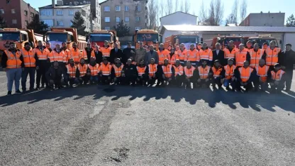 Karla ve buzla mücadele dualarla başladı