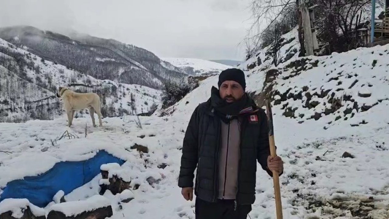 Erzincan’ın Refahiye ilçesinde kar yağışı etkili oldu