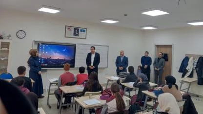 Kaymakam Bayram'dan İmam Hatip Ortaokulu'na ziyaret
