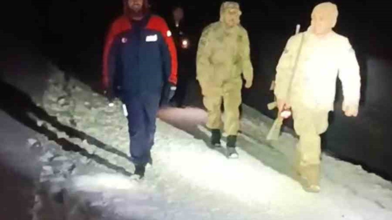 Yaylada mahsur kalan vatandaşlar kurtarıldı