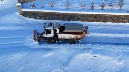 Gümüşhane’de karla mücadele