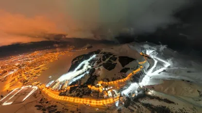 2 Metre 32 santimetre ile kar kalınlığı rekoru Palandöken’de