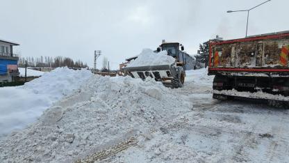 Aydıntepe’de kar mesaisi