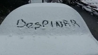 Beşpınar buz kesti!