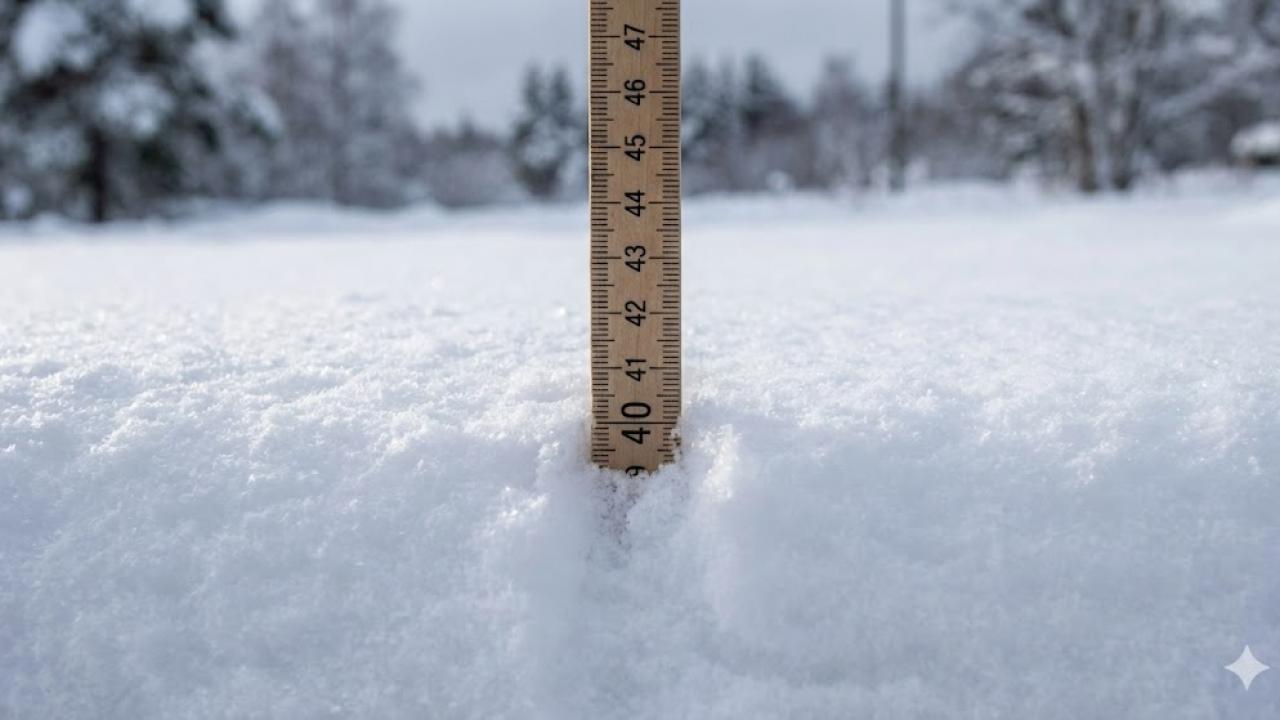 Şehir merkezinde kar kalınlığı 40 santimetreye ulaştı