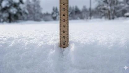 Şehir merkezinde kar kalınlığı 40 santimetreye ulaştı