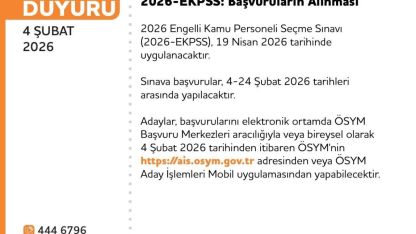 EKPSS 19 Nisan’da yapılacak