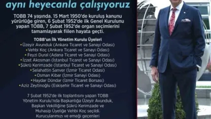 TOBB Başkanı Hisarcıklıoğlu: "TOBB; 367 oda ve borsası, 2 milyonu aşkın üyesiyle, ülkemizin kalkınmasına destek veren ve geleceğine yatırım yapan büyük bir aile"