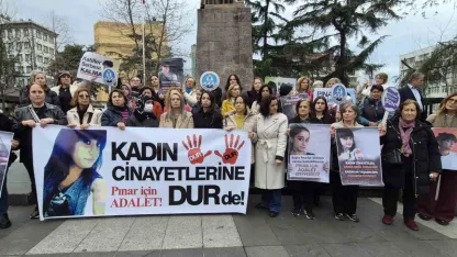 Trabzon’da Pınar Kaynak için yürüyüş