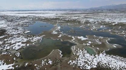 Ekşisu Kuş Cenneti’nde doğa drone ile kaydedildi