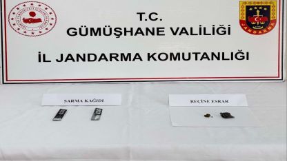 Gümüşhane’de uyuşturucu operasyonu