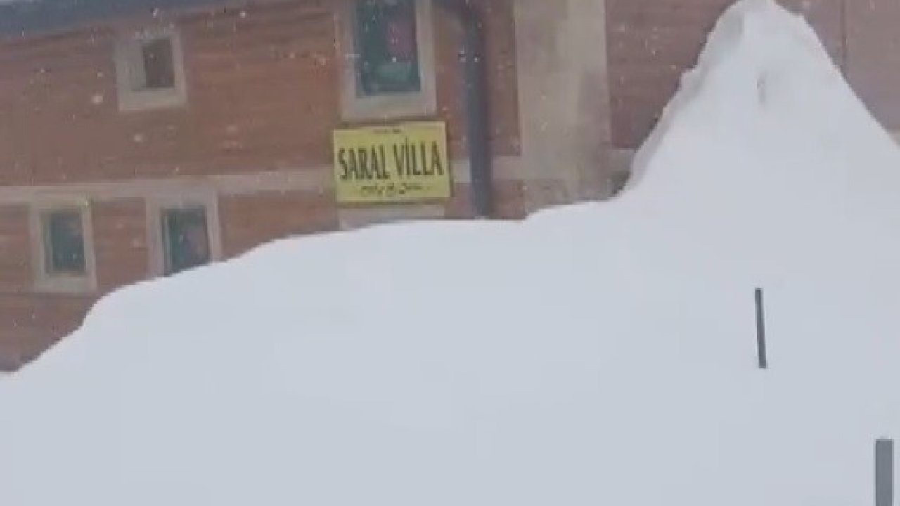 Kılıçkaya Yaylası kar altında kaldı