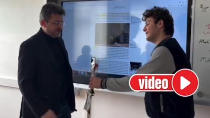 Fen Lisesi’nde duygulandıran kareler: Başarıya giden yolda vefa durağı