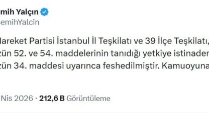 MHP İstanbul İl Teşkilatı ve 39 ilçe teşkilatı birlikte feshedildi