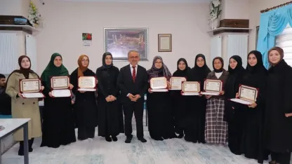 Hafızlığını tamamlayan öğrenciler belgelerini aldı