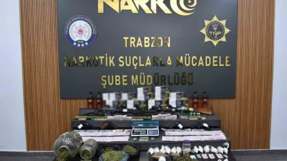 Trabzon merkezli 5 ilde uyuşturucu operasyonu