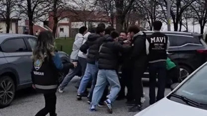 Kavga ihbarına giden polisler pastayla karşılandı