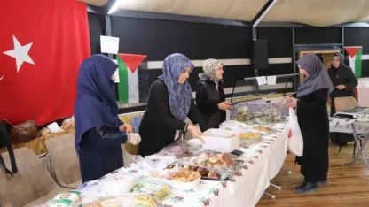 Gazze’ye umut için Oltu’da  hayır çarşısı