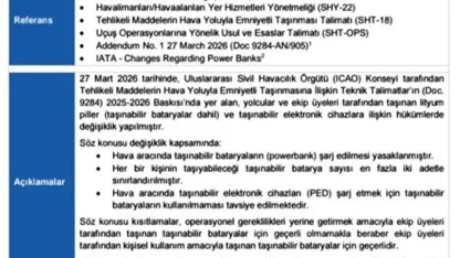 Uçuşlarda ’powerbank’ kullanımına yeni düzenleme