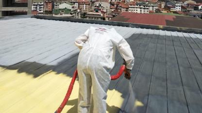 BAYBURT DEVLET HASTANESİ TERAS ÇATI POLYÜREA SU YALITIM YAPIM İŞİ