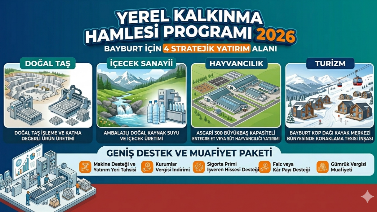 Bayburt için yatırım vakti: 4 kritik sektöre devlet desteği geliyor!