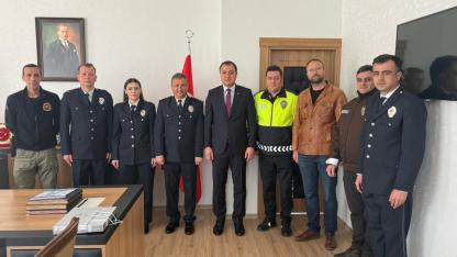 Kaymakam Ertuğrul Bayram’dan emniyet teşkilatına tebrik