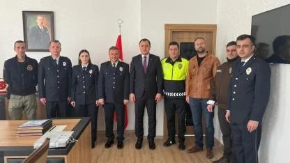 Kaymakam Ertuğrul Bayram’dan emniyet teşkilatına tebrik
