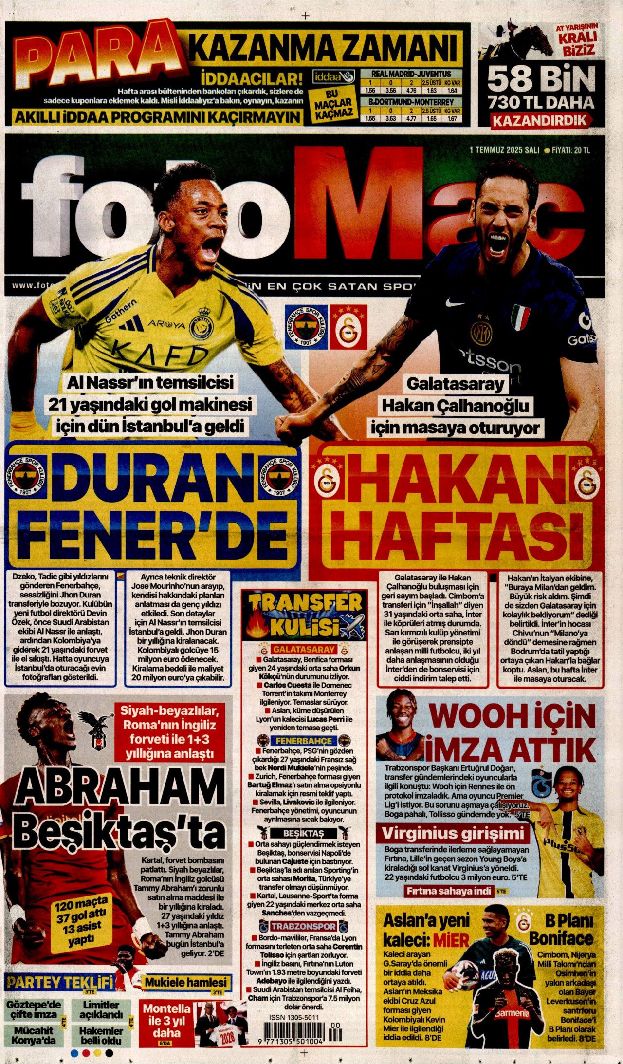 FOTOMAÇ Gazete Manşeti