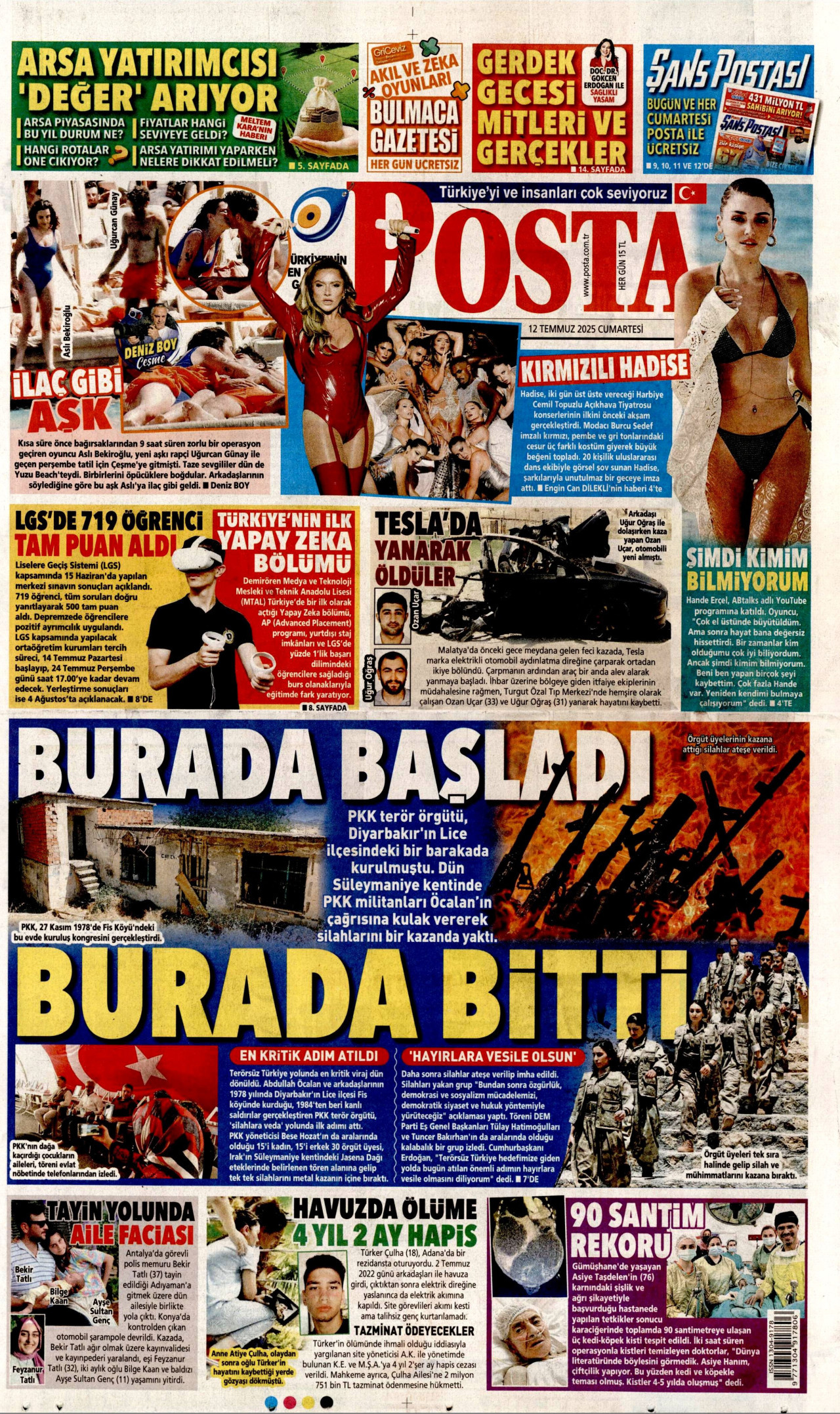 POSTA Gazete Manşeti
